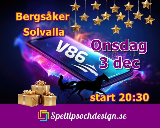 TravBet V86 Onsdag med Speltipsochdesign.se