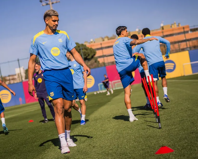 FC Barcelona i final-träningspasset mot Atlético Madrid