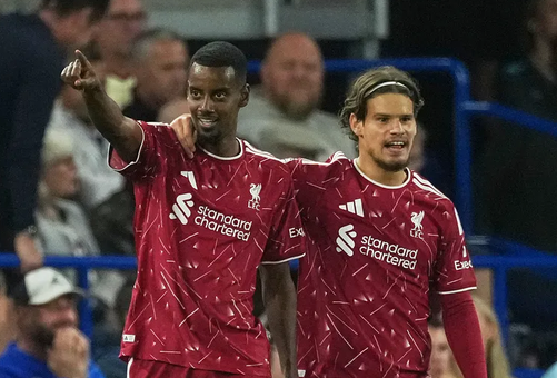 Alexander Isak tvåmålsskytt senast mot Nottingham.