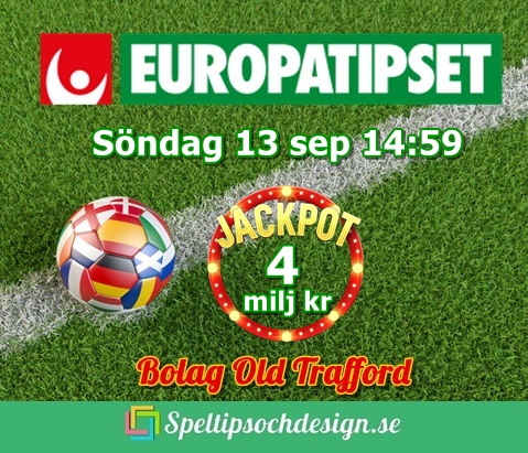 Bolagsspel Europatipset Söndagar med Speltipsochdesign.se