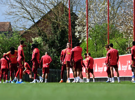 Nottingham open training på City Ground