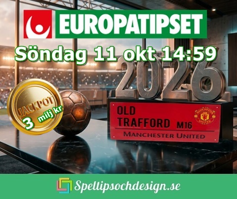 Bolagsspel Europatipset Söndagar med Speltipsochdesign.se