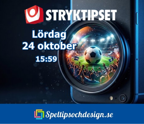 Bolagsspel Stryktipset Lördagar med Speltipsochdesign.se