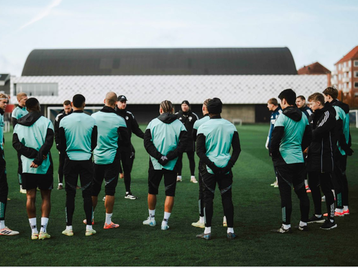 FC Köpenhamn förbereder sig innan flyget tar dem till Belgrad